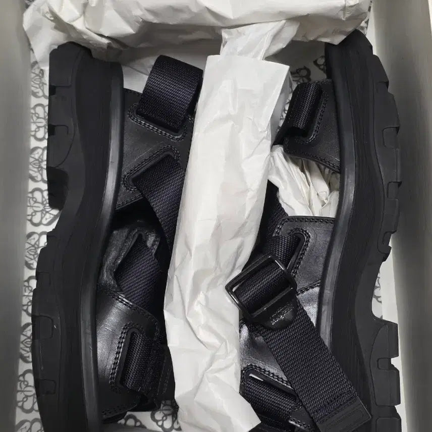 [BUNJANG] Alexander McQueen 667815W4R51 Black Sandals / (풀박스) 알렉산더 맥퀸 정품 667815W4R51 블랙 샌들 새상품