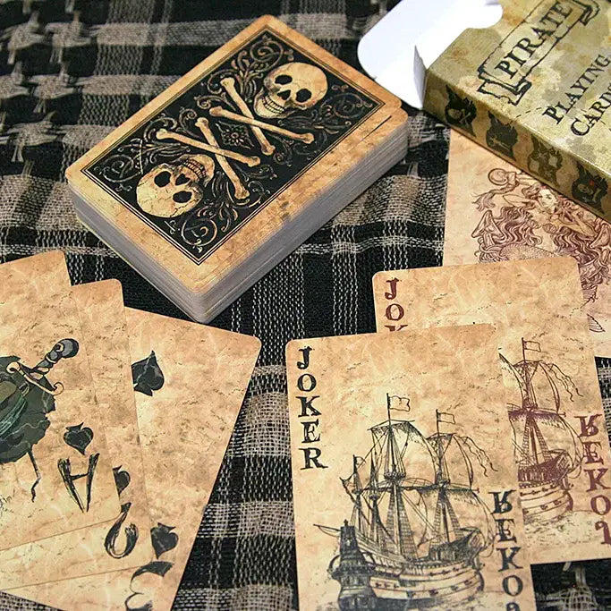 [BUNJANG] Black Lotus Pirate Playing Cards / Black Lotus 해적 트럼프 카드 (미사용, 빈티지, 캠핑, 오락)