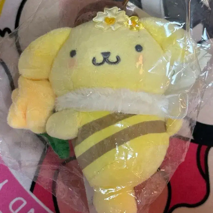 [SOLD OUT] (정품) 산리오 꿀벌 시리즈 폼폼푸린 마스코트 인형키링