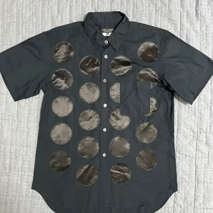 [BUNJANG] Comme des Garçons Homme Plus Polka Dot Half Sleeve Shirt Black XS / (XS) 꼼데가르송 옴므플러스 도트 하프셔츠 블랙
