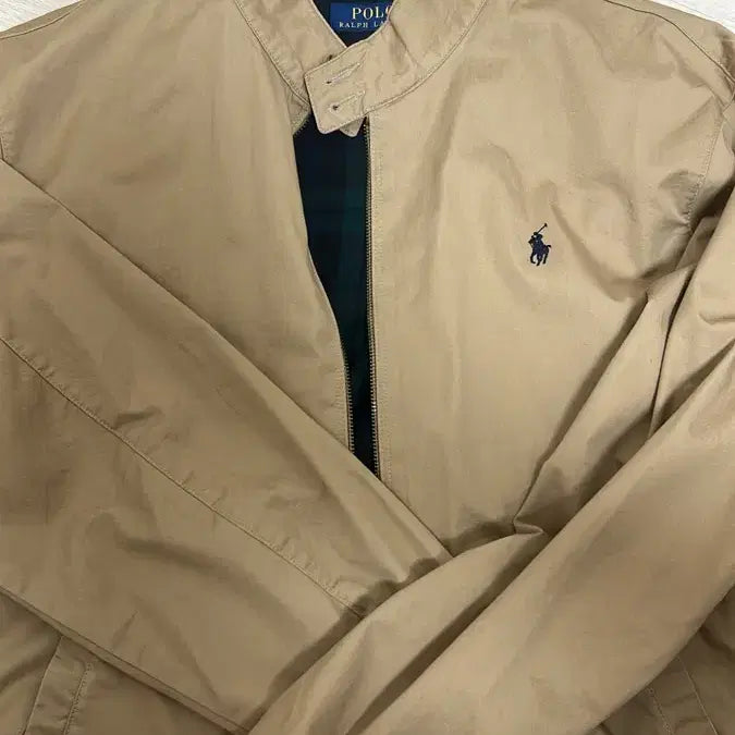 [BUNJANG] Polo Ralph Lauren Beige Harrington Jacket / 폴로 랄프로렌 베이지색 해링턴 아우터