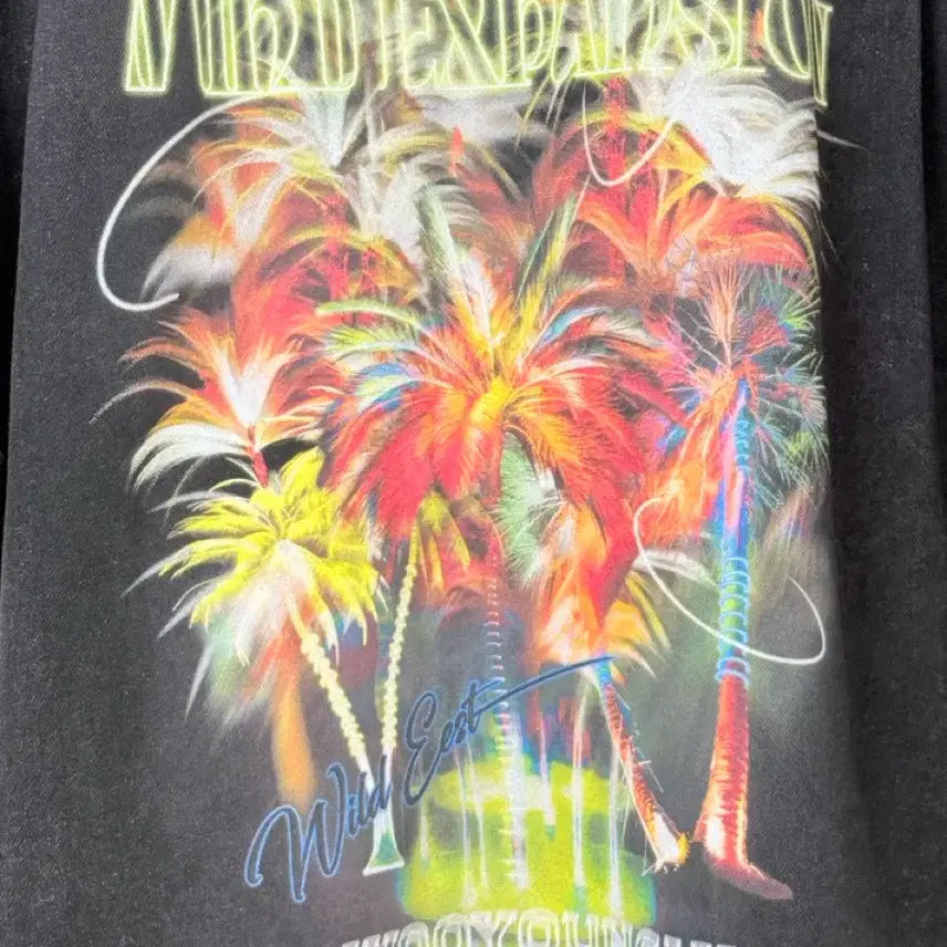 [BUNJANG] Wooyoungmi Palm Tree Short Sleeve Denim Shirt (Size 48) / (25ss새상품급) 우영미 야자수 숏슬리브 데님 (48)