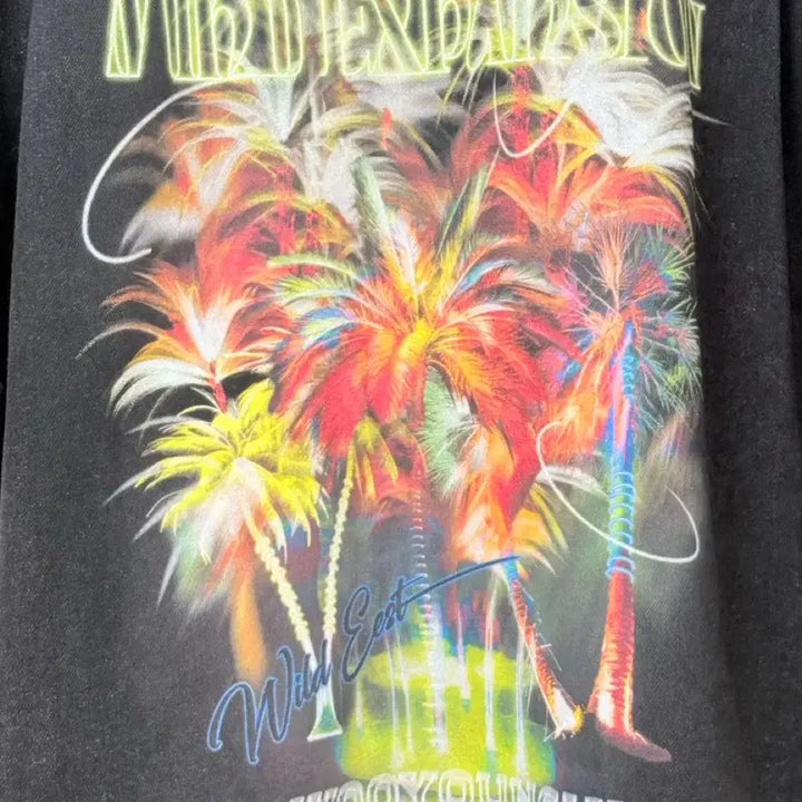 [BUNJANG] Wooyoungmi Palm Tree Short Sleeve Denim Shirt (Size 48) / (25ss새상품급) 우영미 야자수 숏슬리브 데님 (48)