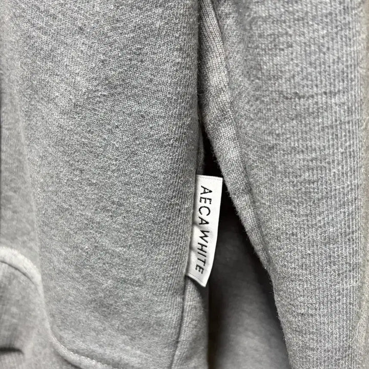 [BUNJANG] AECA White Hooded Sweatshirt (L) / AECA White 회색 후드티 (L)