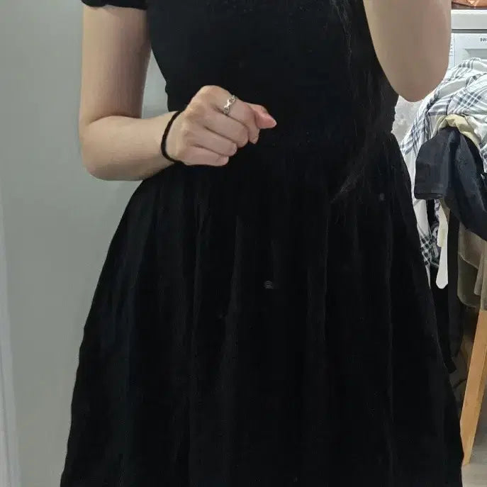 [BUNJANG] Maje Black Mini Dress / 마쥬 미니 원피스
