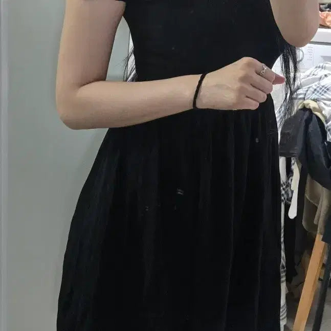 [BUNJANG] Maje Black Mini Dress / 마쥬 미니 원피스