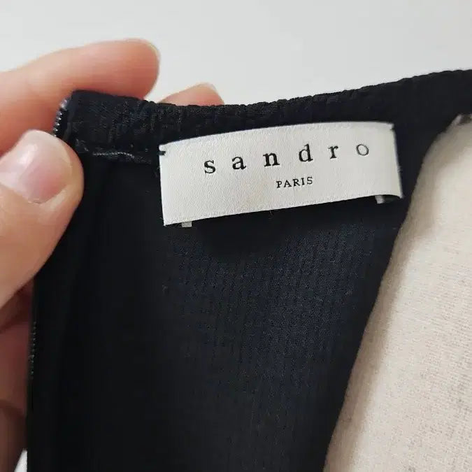 [BUNJANG] Sandro Lace Black Dress / 산드로(Sandro) 레이스 블랙 원피스, 하객룩 추천