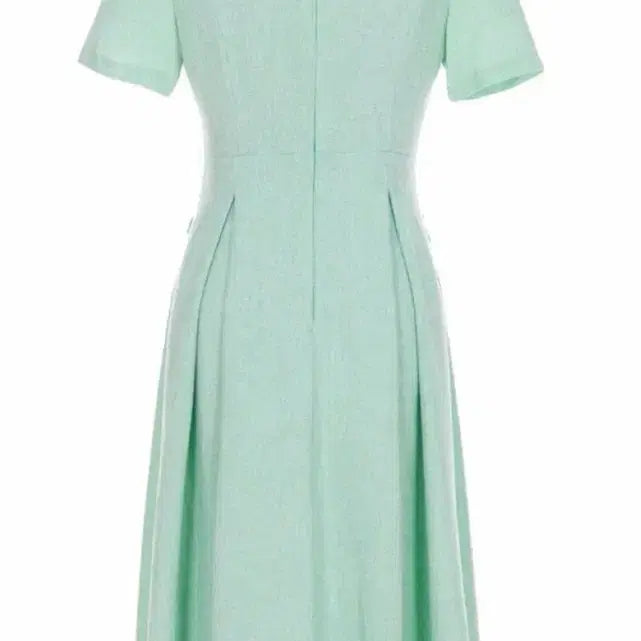 [SOLD OUT] 딘트 카라 트위드 민트 원피스