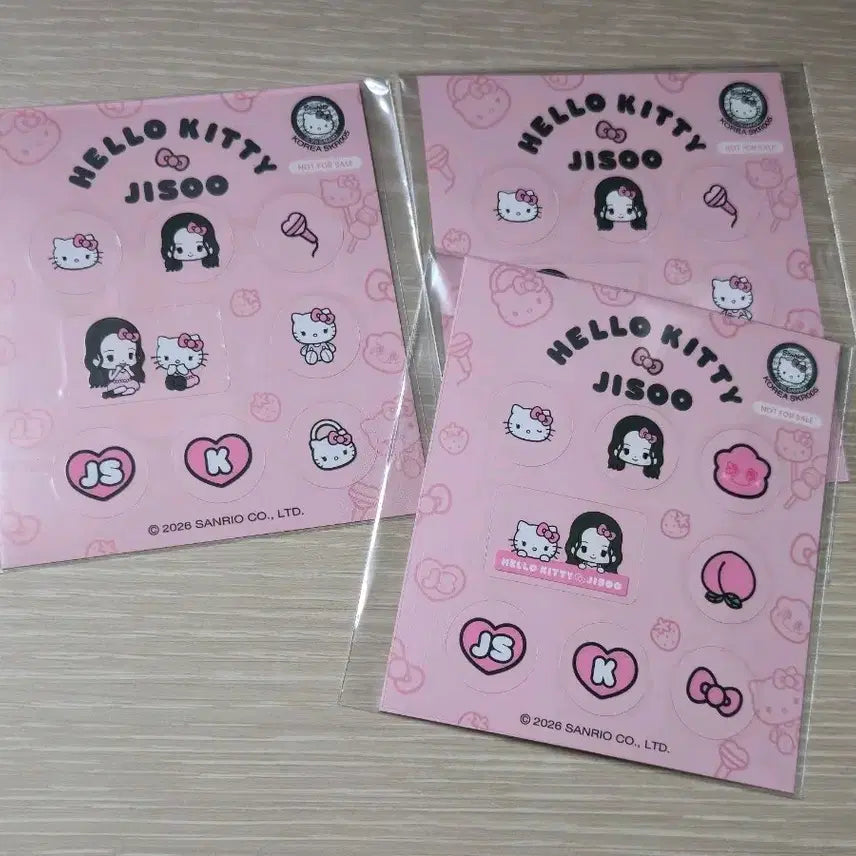 [SOLD OUT] 헬로키티 지수 콜라보 스티커 3개 세트