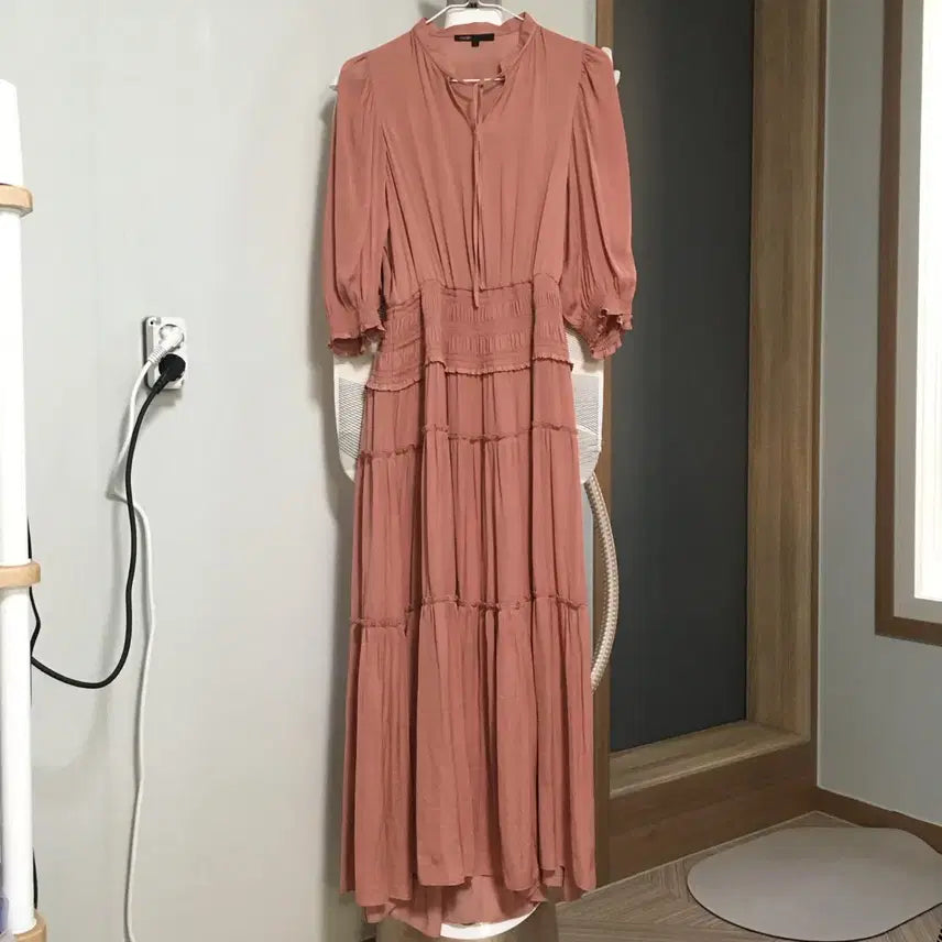 [SOLD OUT] MAJE 마쥬 22 프릴 레이스 롱 원피스 (44)