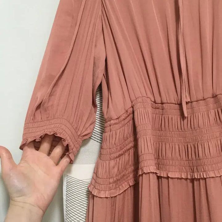 [SOLD OUT] MAJE 마쥬 22 프릴 레이스 롱 원피스 (44)