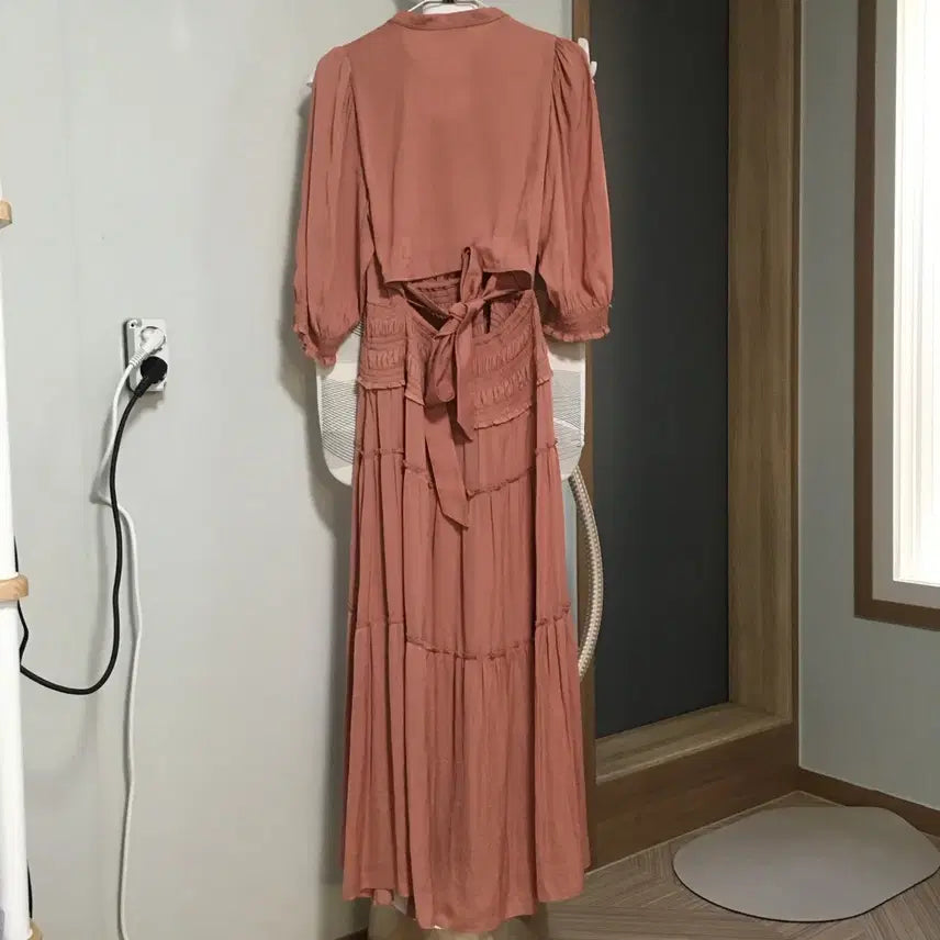 [SOLD OUT] MAJE 마쥬 22 프릴 레이스 롱 원피스 (44)