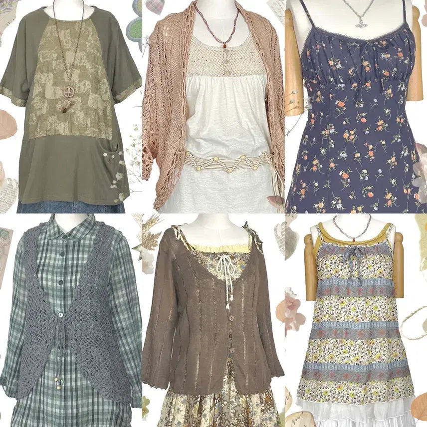 [BUNJANG] Vintage Y2K Ethnic Lace Skirt / 일본빈티지y2k에스닉히피모리걸하구미룩셔링레이스스커트치마가디건원피스나시니트