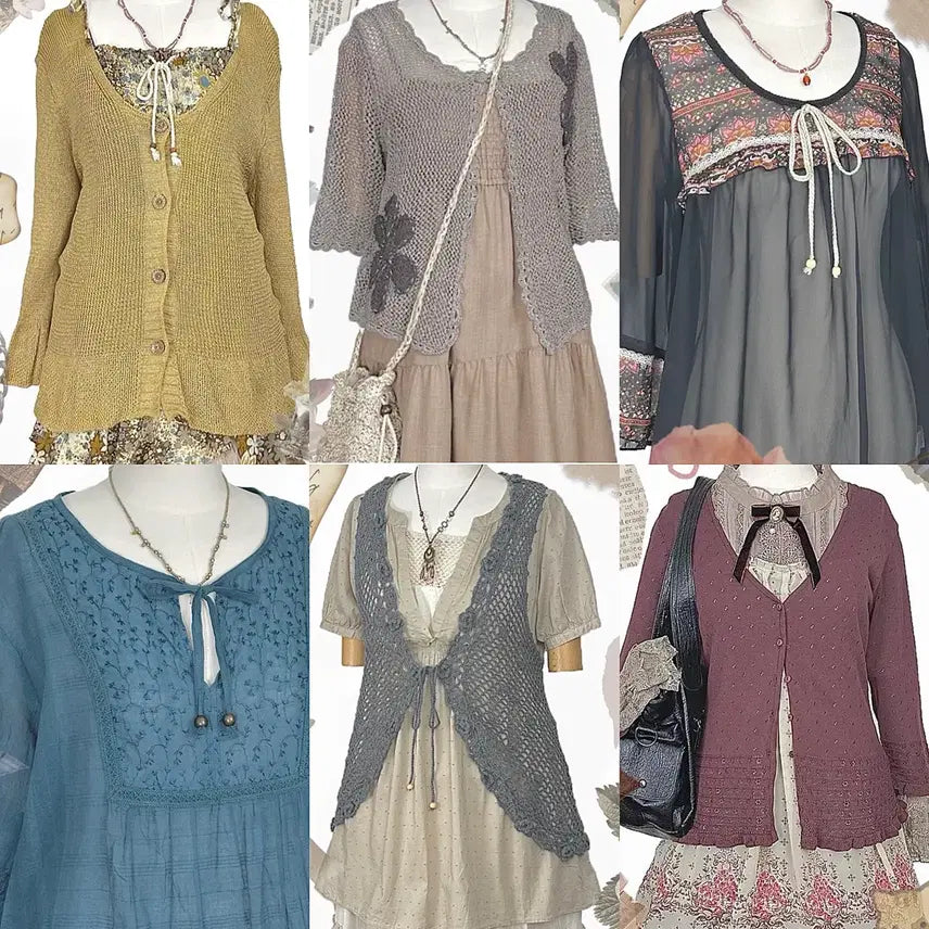 [BUNJANG] Vintage Y2K Ethnic Lace Skirt / 일본빈티지y2k에스닉히피모리걸하구미룩셔링레이스스커트치마가디건원피스나시니트