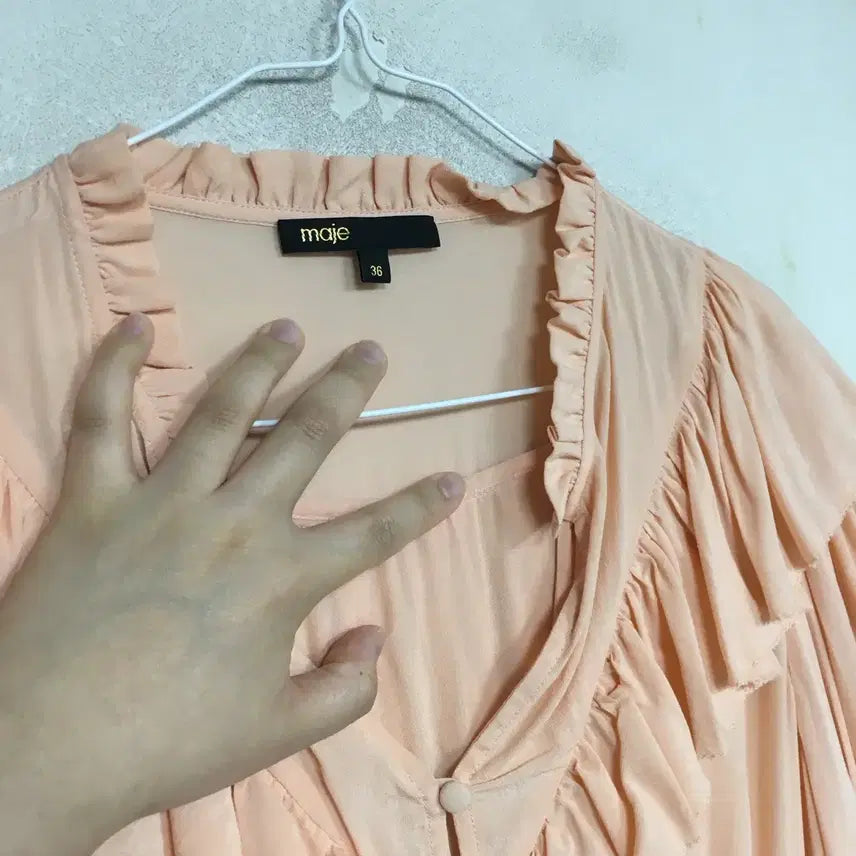 [BUNJANG] MAJE Ruffle Dress 36 / MAJE 마쥬 러플 드레스 원피스 36