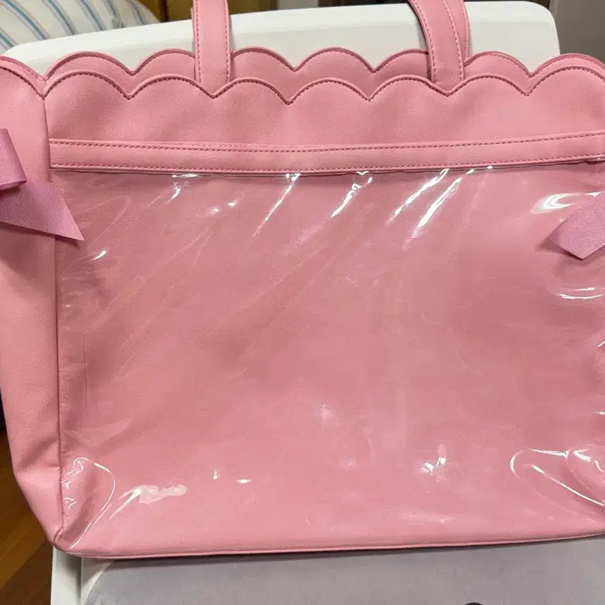 [BUNJANG] Zakamart Ribbon A3 Ita Bag Pink / 자카마트 리본 a3 이타백 핑크