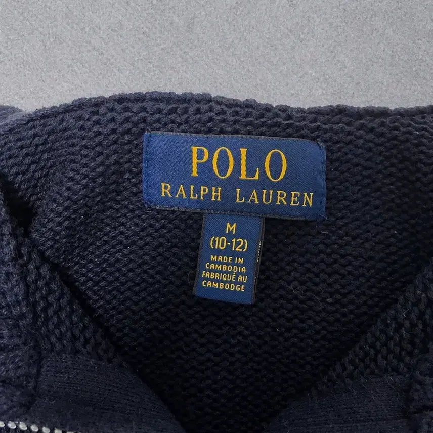 [BUNJANG] Polo Ralph Lauren Navy Knit Zip-up Jacket (M) / 폴로 랄프로렌 네이비 니트 집업 M