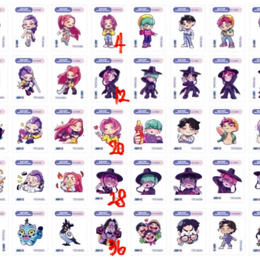 [BUNJANG] Amos Kedeheon Sticker Exchange / 아모스 케데헌 띠부씰 교환해요