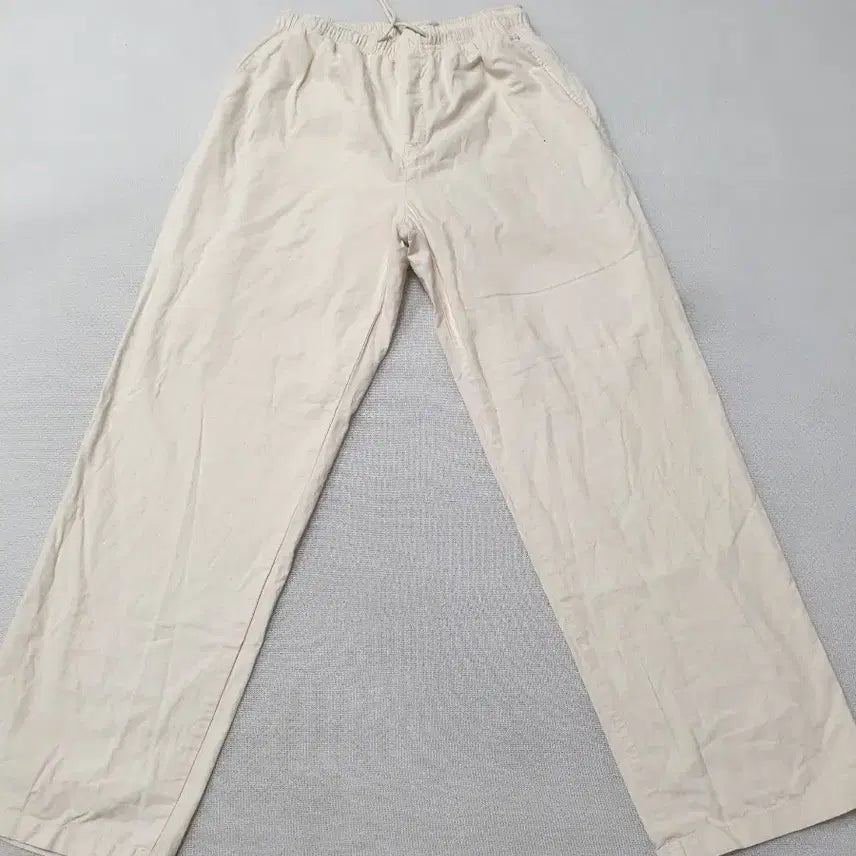 [BUNJANG] SUARE Ivory Banding Wide Pants / SUARE 아이보리색 밴딩 와이드 팬츠 허리31
