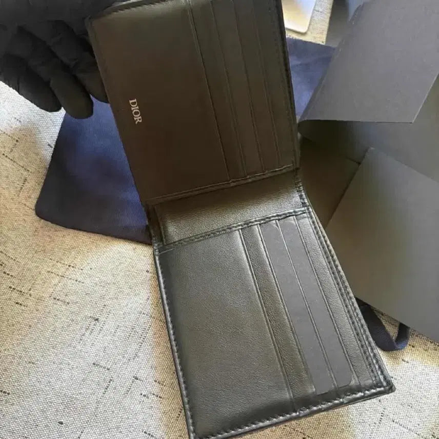 [BUNJANG] Dior Oblique Bifold Wallet Beige / [상태최상]디올 오블리크 반지갑 베이지