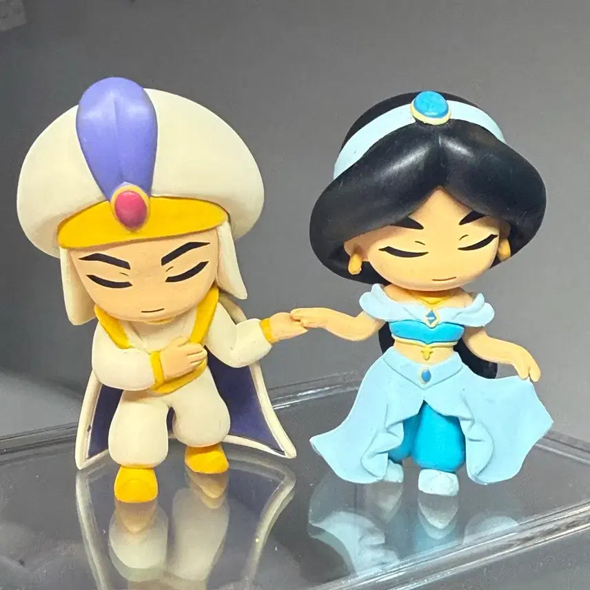 [BUNJANG] Disney Aladdin Jasmine Couple Figure / 디즈니 정중한 인사 알라딘 자스민 커플