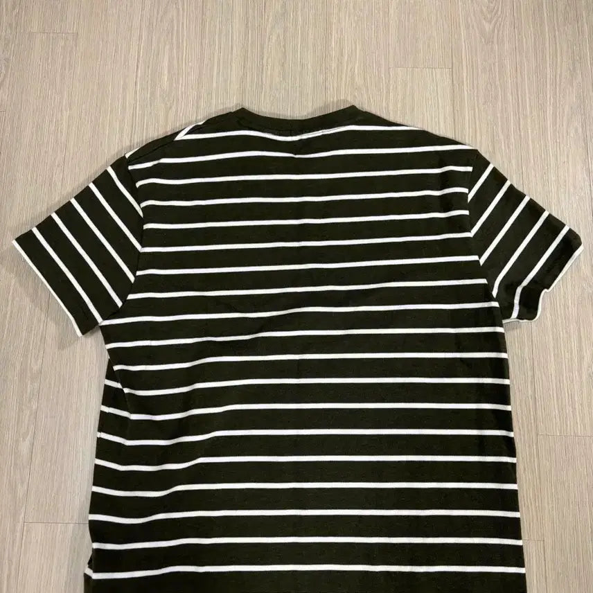 [SOLD OUT] 폴로 헤비웨이트 스트라이프 반팔티 카키 L 판매