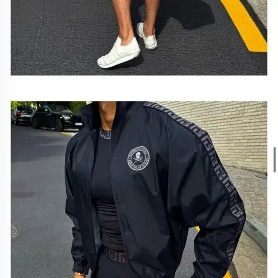 [BUNJANG] Rapinato Etoile Black Windbreaker Jacket (Size 50) / 라피나토에뚜알 / 블랙 바람막이 자켓 / 50 사이즈 새제품 팝니다