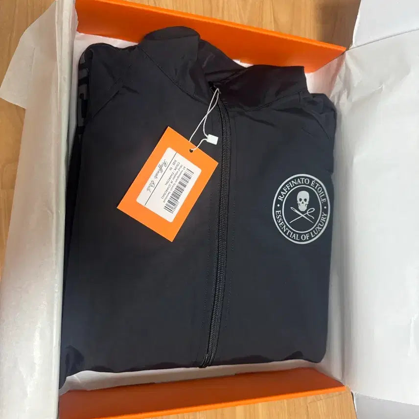 [BUNJANG] Rapinato Etoile Black Windbreaker Jacket (Size 50) / 라피나토에뚜알 / 블랙 바람막이 자켓 / 50 사이즈 새제품 팝니다