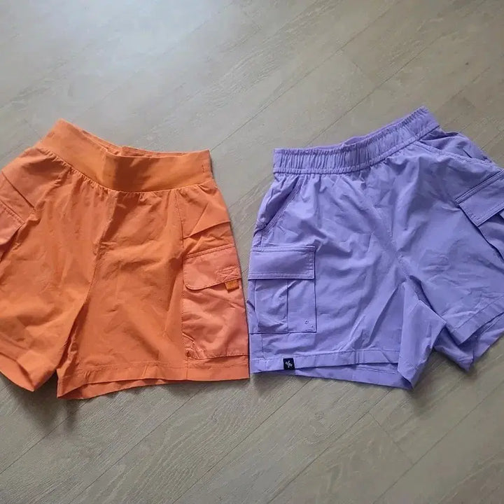 [BUNJANG] Orange/Lavender Cargo Shorts Size S / 오렌지/라벤더 카고 반바지 S ---각 ₩20,000