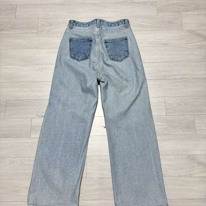 [BUNJANG] DEEPNY Ripped Wide Denim Pants / 디프니 찢청 와이드 데님팬츠