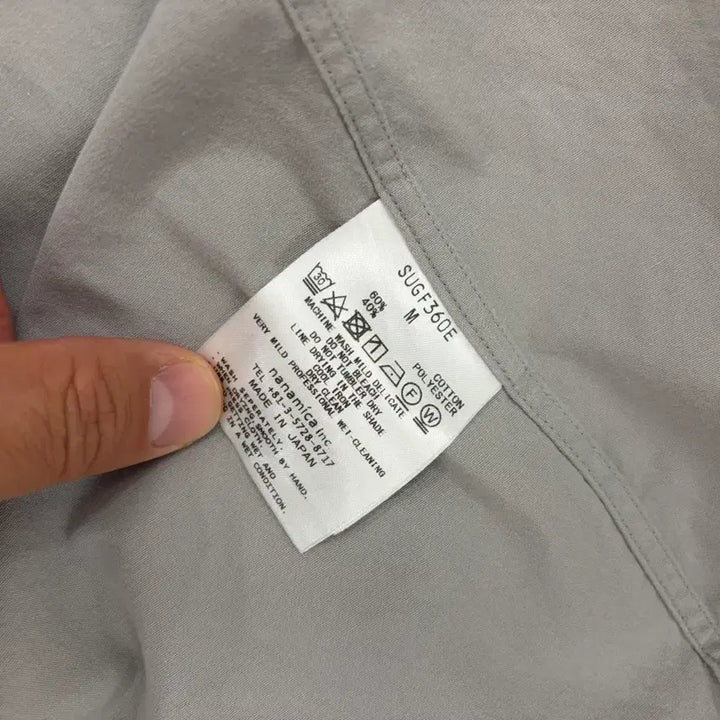 [SOLD OUT] [M] 나나미카 레귤러 카라 윈드셔츠 그레이