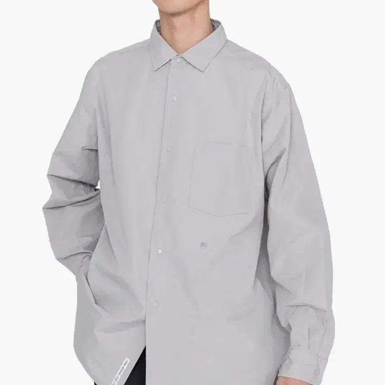 [SOLD OUT] [M] 나나미카 레귤러 카라 윈드셔츠 그레이