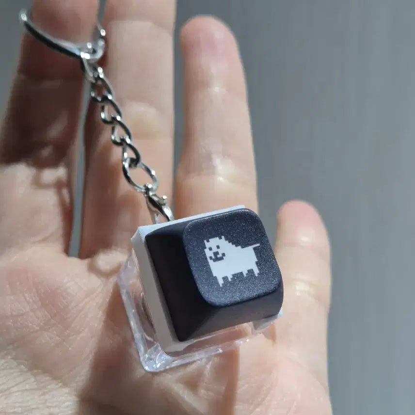 [BUNJANG] Undertale Fan Gamer Popup Exclusive LED Keycap Keychain / [언더테일] 팬게이머 팝업 구매 특전 LED 키캡 키링