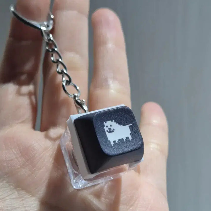 [BUNJANG] Undertale Fan Gamer Popup Exclusive LED Keycap Keychain / [언더테일] 팬게이머 팝업 구매 특전 LED 키캡 키링