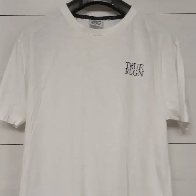 [BUNJANG] True Religion White T-Shirt XL / 트루릴리젼 흰색 티셔츠 XL 앞면미세얼룩 세탁필요
