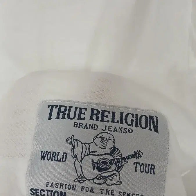 [BUNJANG] True Religion White T-Shirt XL / 트루릴리젼 흰색 티셔츠 XL 앞면미세얼룩 세탁필요