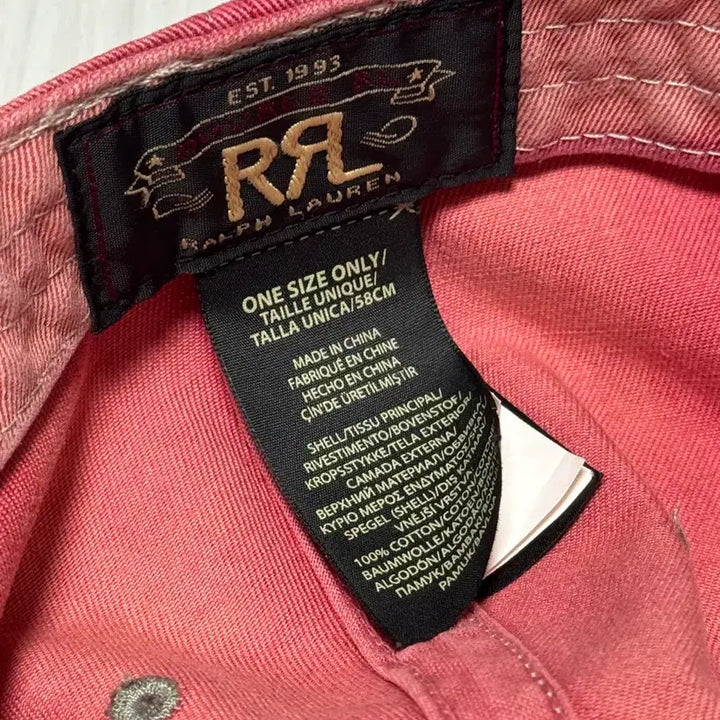[SOLD OUT] 더블알엘 RRL 윙 로고 볼캡 핑크 (페이디드 레드)