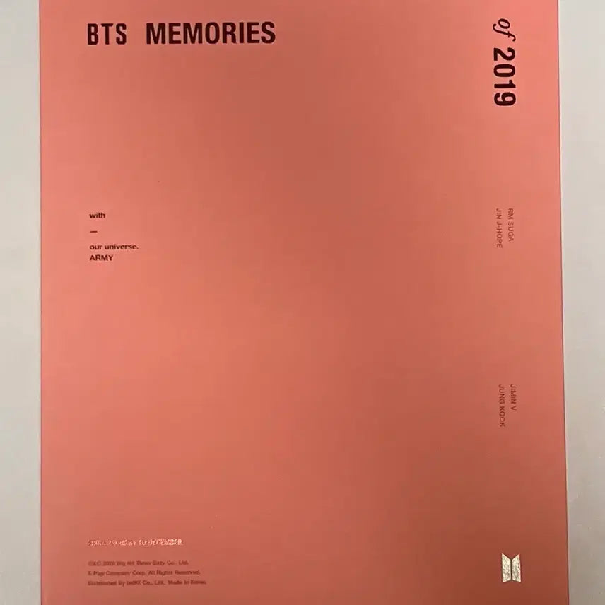 [BUNJANG] BTS 2019 Memories Photobook Set (Photocard Suga) / 방탄소년단 2019 메모리즈 풀박 (포카 슈가)
