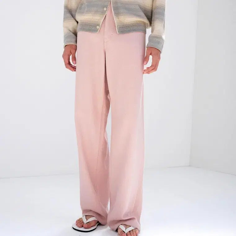 [BUNJANG] Auralee Silk Nep Denim Wide Pants / [4] 26SS 오라리 실크 넵 데님 5P 와이드 팬츠
