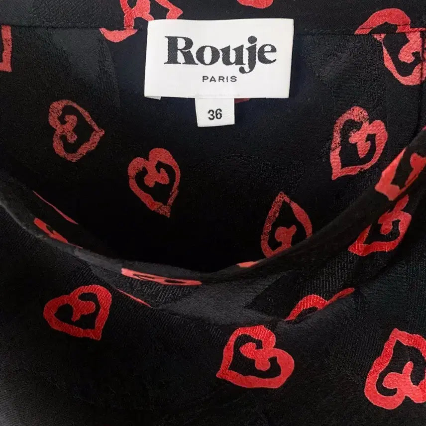 [SOLD OUT] [FR36] 루즈 후즈 Rouje 하트 패턴 롱 스커트