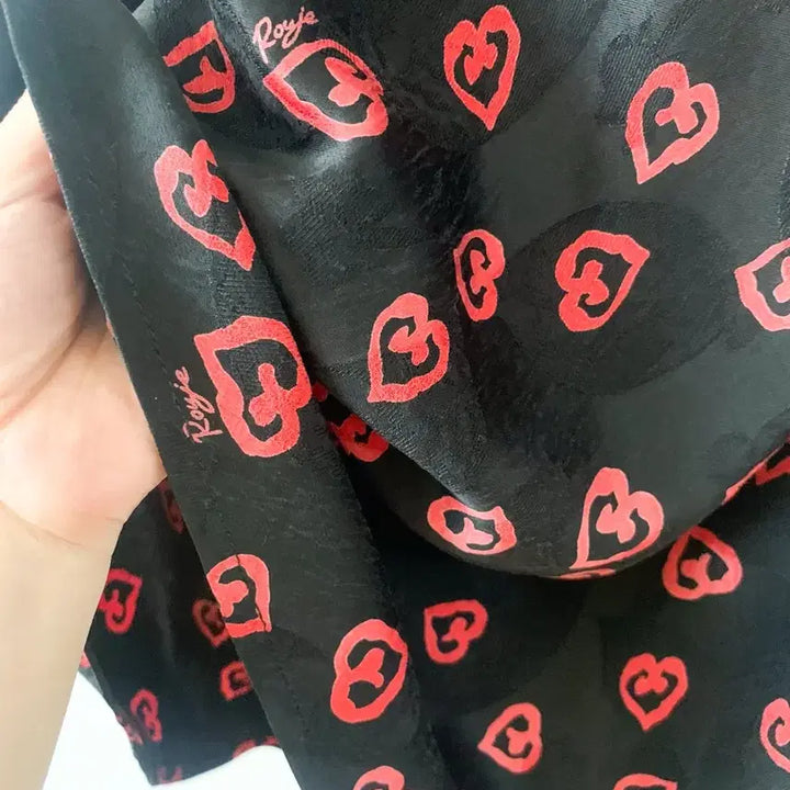 [SOLD OUT] [FR36] 루즈 후즈 Rouje 하트 패턴 롱 스커트