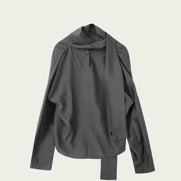 [BUNJANG] ribbonbit Shophie Blouse - Gray / 리본 빛 ribbonbit Shophie Blouse - Gray