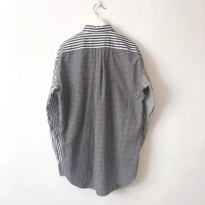 [BUNJANG] Polo Ralph Lauren Patchwork Striped Shirt / [US6] 폴로 랄프로렌 스트라이프 패치워크 셔츠