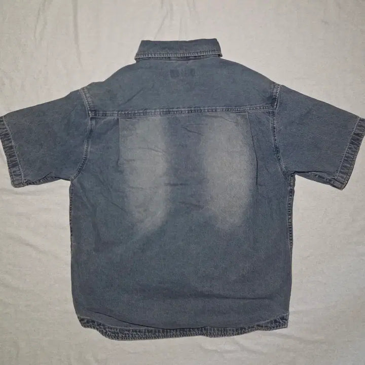 [BUNJANG] Il Corso Denim Short Sleeve Shirt Blue / 일꼬르소 데님 반팔 셔츠 블루