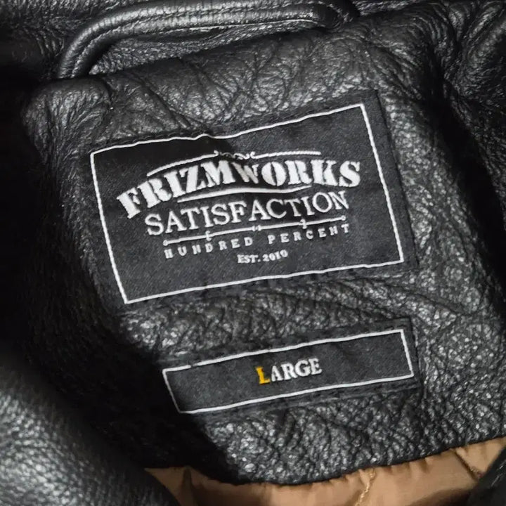 [BUNJANG] Prizmworks Distressed Leather Rider Jacket Washed Black L / 프리즘웍스 디스트로이드 레더 라이더 자켓 워시드 블랙 L