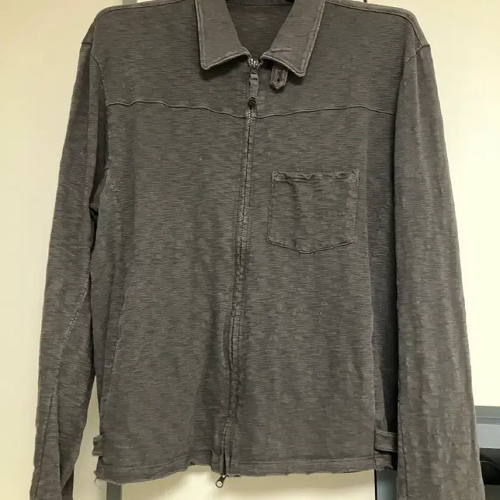 [BUNJANG] Polytelu Slub Home Jacket Charcoal (Size 3) / 폴리테루 슬럽 집 자켓 차콜 (3)