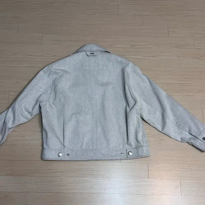[BUNJANG] Solid Homme Light Gray Crop Denim Jacket / 솔리드옴므 연그레이 크롭 데님 자켓 46