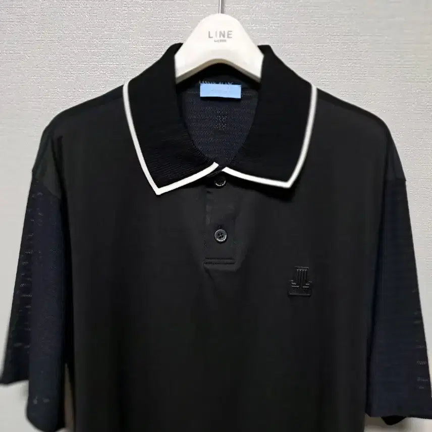 [BUNJANG] LANVIN BLANC Black Color Block Short Sleeve T-shirt / LANVIN BLANC 블랙 배색 반팔티셔츠 L(가슴반품 54)가격내림