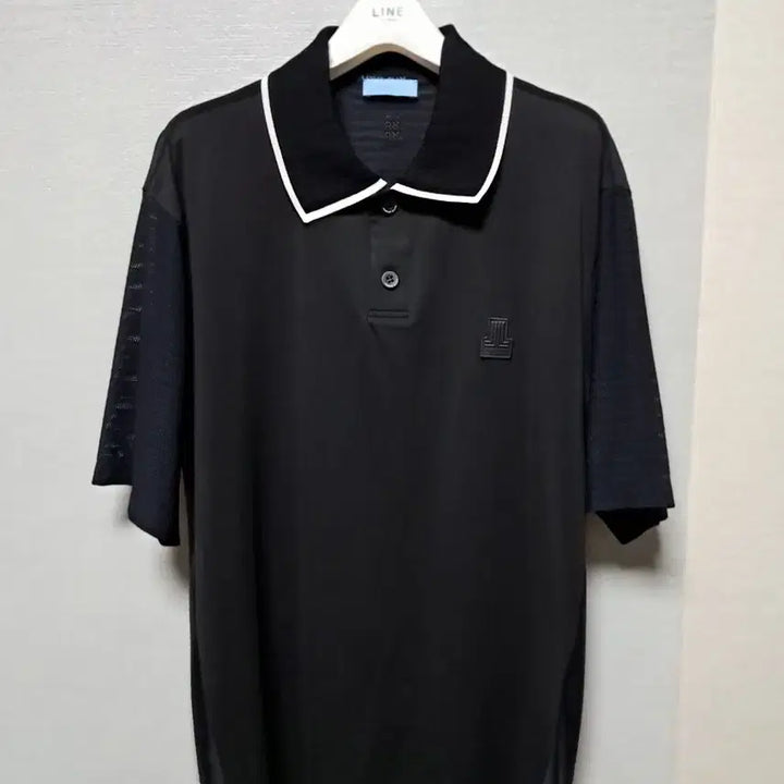 [BUNJANG] LANVIN BLANC Black Color Block Short Sleeve T-shirt / LANVIN BLANC 블랙 배색 반팔티셔츠 L(가슴반품 54)가격내림