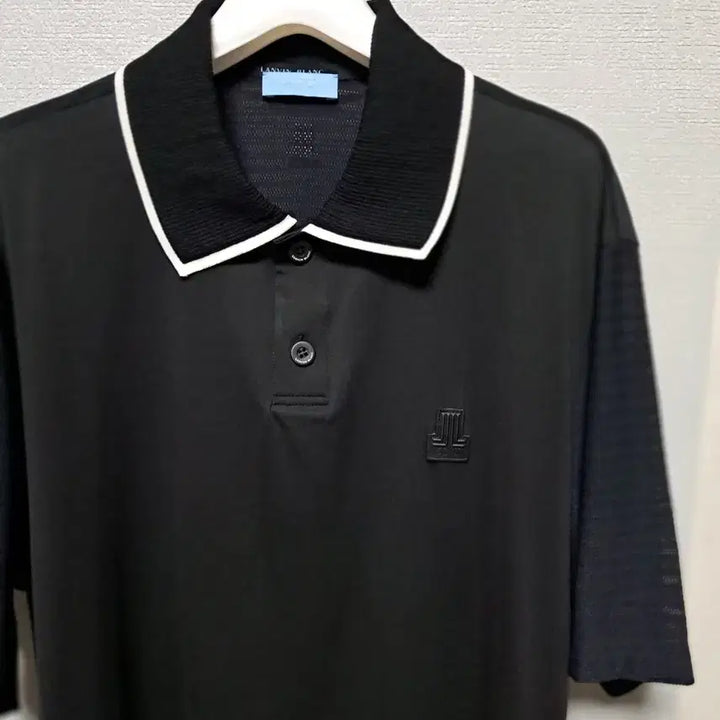 [BUNJANG] LANVIN BLANC Black Color Block Short Sleeve T-shirt / LANVIN BLANC 블랙 배색 반팔티셔츠 L(가슴반품 54)가격내림
